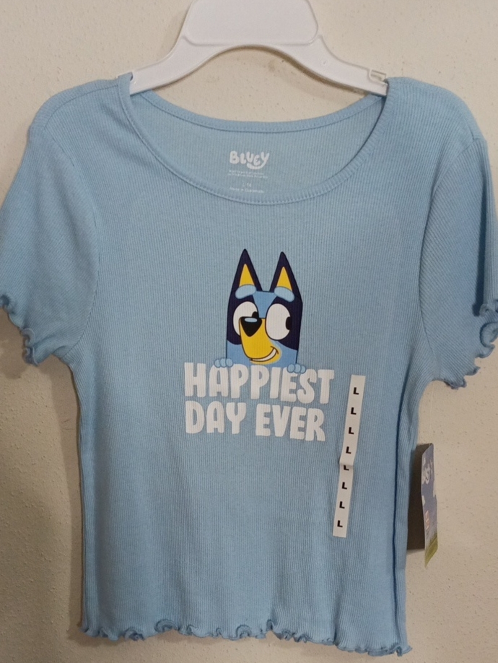 Bluey girls large shirt